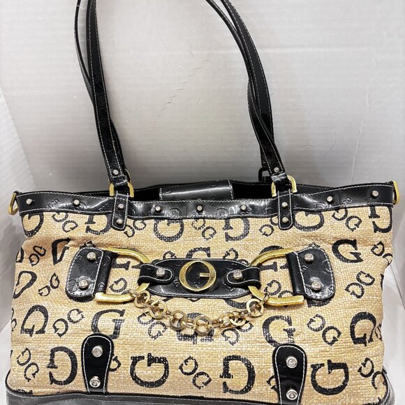 Vintage Guess Large Tote or Shoulder Bag Early 2000's - Great Condition - Picture 1 of 7